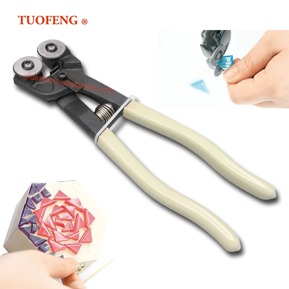 

DIY Mosaic Plier With Wheels for Art Glass / Glass Tools and Tile Cutter 8