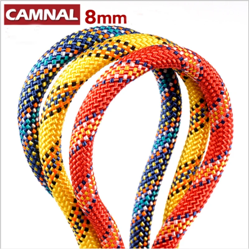 Diameter 8mm auxiliary rope outdoor equipment Climbing safety
