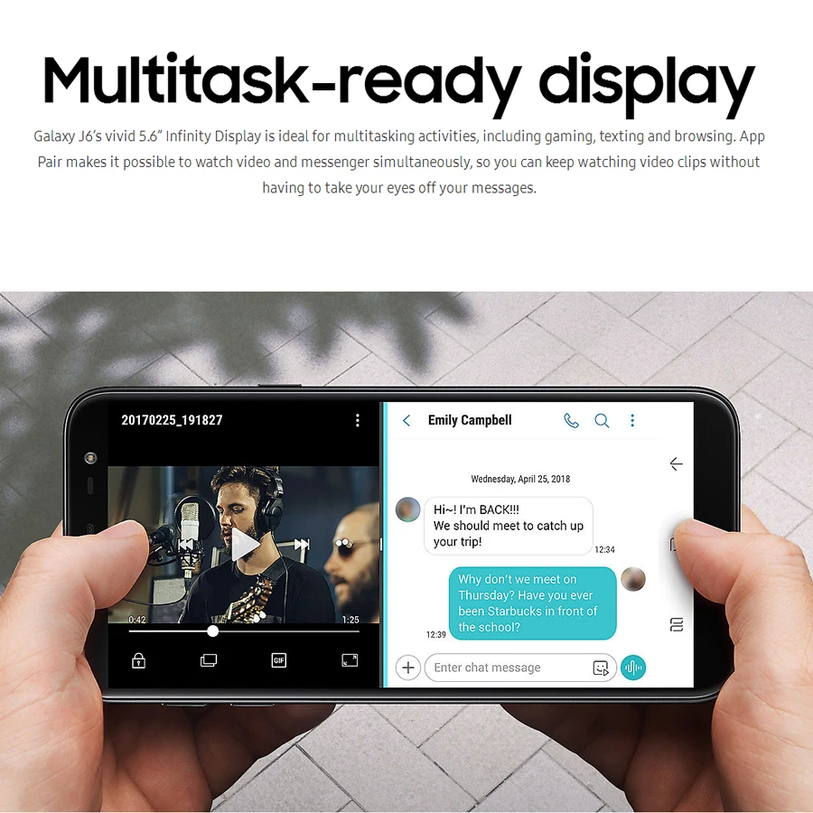 Новый Samsung Galaxy J6 D/S J600FD 4G LTE мобильный телефон 5 6 дюймов 3 ГБ Оперативная память 32