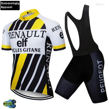 

ELF Cycling Jersey Sets 2019 Summer Short Sleeve Ciclismo Bike Clothing Breathable 12D Cycling MTB Bicycle Jerseys Clothes Set