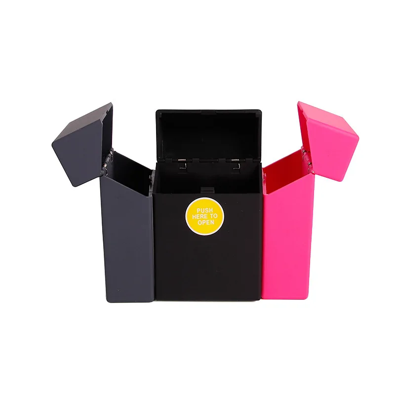 

1Pcs Hot cigarette box The outer layer of paint cigarette case Plastic box decorative cigarette case Cigarette accessories