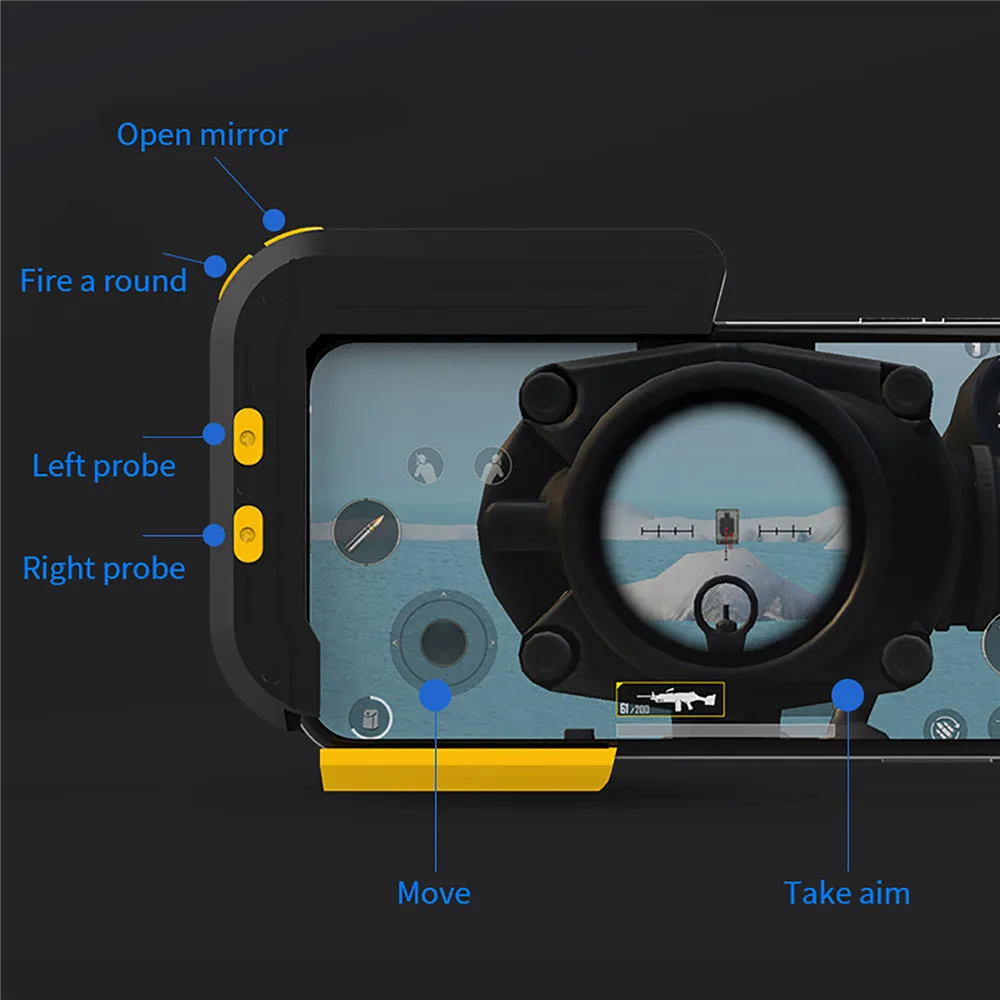 Bluetooth беспроводной джойстик геймпад для мобильного игрового контроллера PUBG вспомогательное устройство для Android/IOS 4-6,4 дюймов смартфон