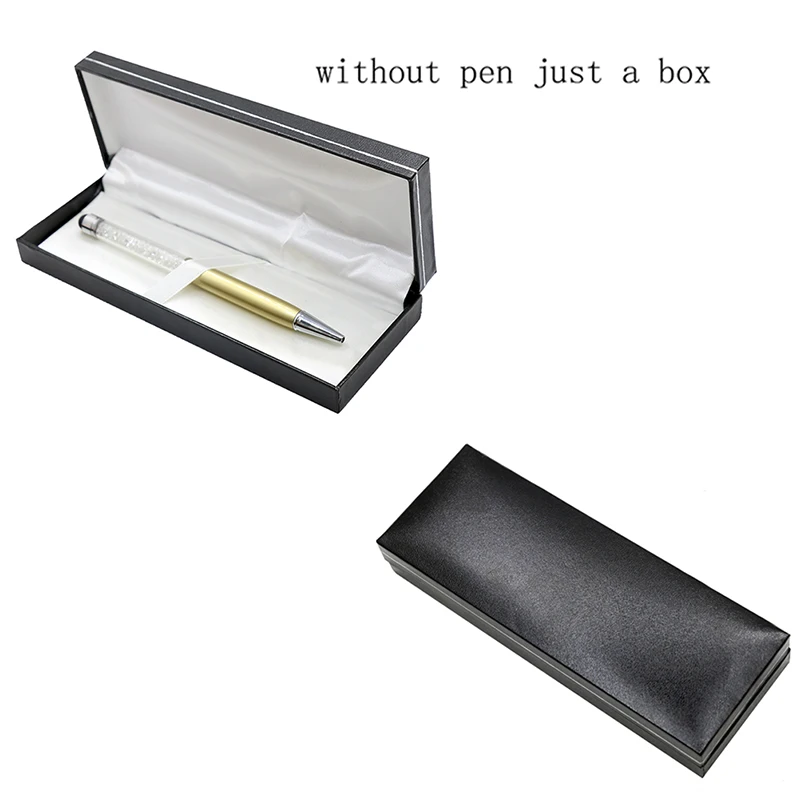 PU Leather Case Pen Storage Box Stationery Organizer School Office Use