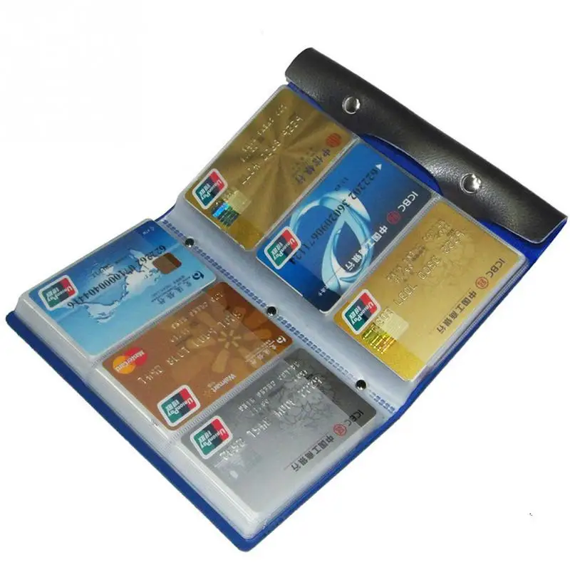 

Elegant Large Capacity 108 Card Positions Card Bag Anti-Demagnetization PU Card Bag