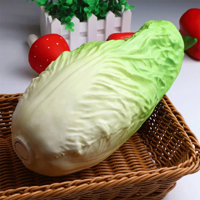 Высокое моделирование китайская Капустная капуста Kohlrabi желтая капуста поддельный растительный шкаф раннее образование украшения овощи - Цвет: Big green cabbage