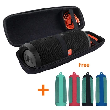 

2 in 1 Hard EVA Carry Zipper Storage Box Bag+ Soft Silicone Case Cover for JBL Charge 3 Bluetooth Speaker For JBL Charge3 Column