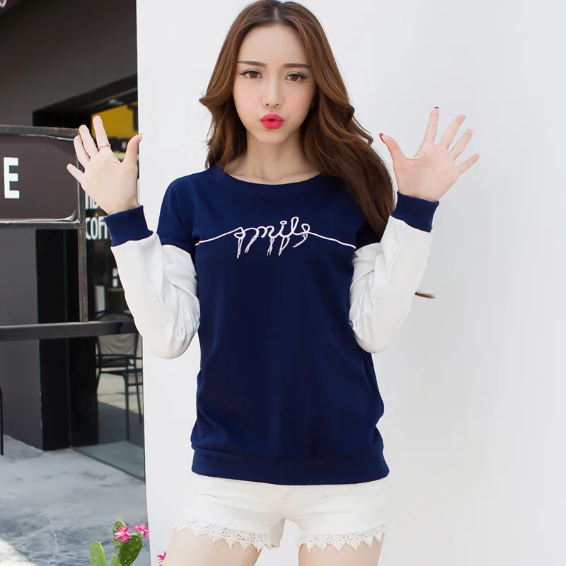 Camisetas mujer Топы Майка Женщин 2016 футболка femme осень Полный Футболка Женский casualTshirt