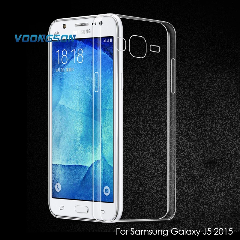 

VOONGSON Clear TPU Case For Samsung Galaxy J5 2015 J500F J500M J500FN 5.0inch Cover Clear Soft Silicon