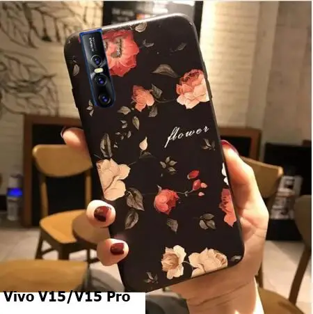 For vivo v15 pro Case silicone 3d relief luxury soft tpu Painted serise phone case for vivo v15 v15 pro cover case fundas coque