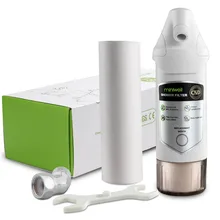 Фильтр для душа, многоступенчатый фильтр для воды для душа со сменным картриджем, мощный удаляет хлор, фторид, сульфуродор