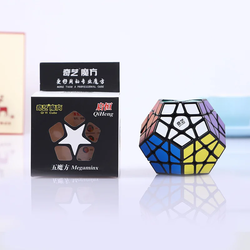 Qiyi QiHeng магические кубики 12 Сторон ПВХ наклейка игрушка двенадцатигранник квадратный Кубик головоломка твист Развивающие игрушки для