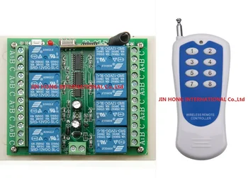 

12V 8 CH channel RF Wireless Remote Control Switch & Remote Control System receiver transmitter 315/433 8CH Relay NC NO COM
