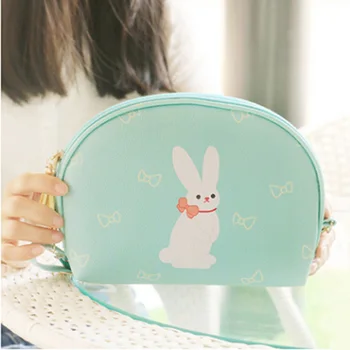 

Portable Women Cosmetic Bag Cartoon Tassel Small Travel Storage Bags Makeup Case Shower Pouch Organizer Toiletry Bag
