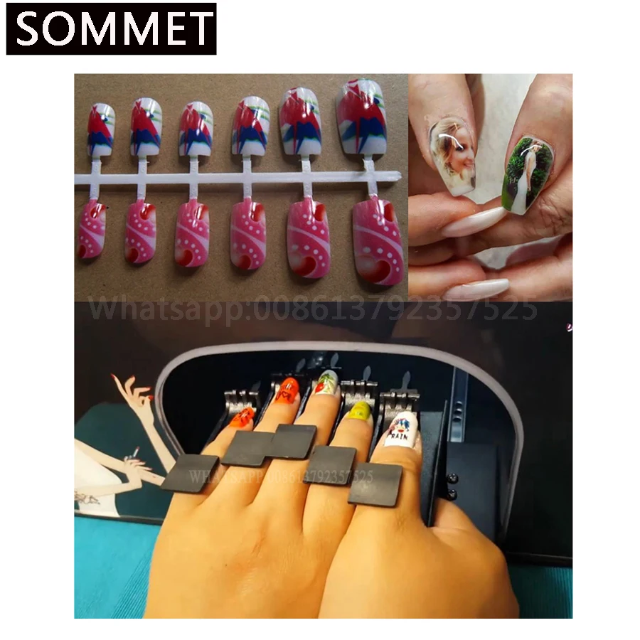 Máquina de Impressão Máquina do Unha Grátis em Todo o Mundo Unhas e 3 Unhas Flores Impressora Frete ce 5 4 5 unhas máquina de impressão 5 unhas