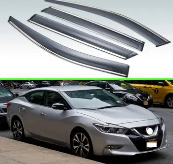 

For NISSNA Maxima A36 2015-2019 Plastic Exterior Visor Vent Shades Window Sun Rain Guard Deflector 4pcs