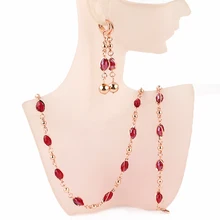 Африканские ювелирные изделия, Золотая цепочка, Кристальные бусы, ожерелье, браслет, серьги для женщин, свадебные ювелирные наборы, подарок