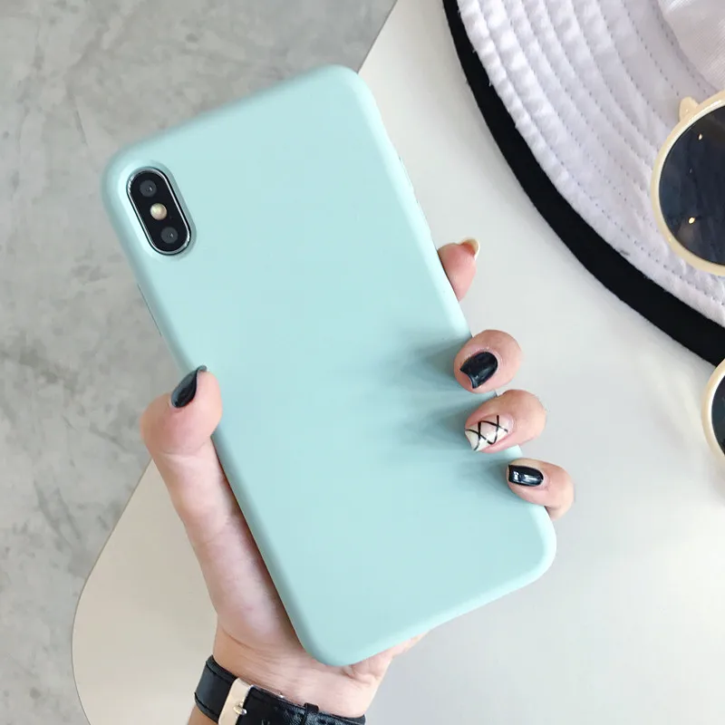 

COOKZU Four-side Shockproof Silicone Phone Case for iPhone 7/8 plus X/XS XR XS MAX Soft Phone Case For iPhone 6/6S 6/6S plus 7/8