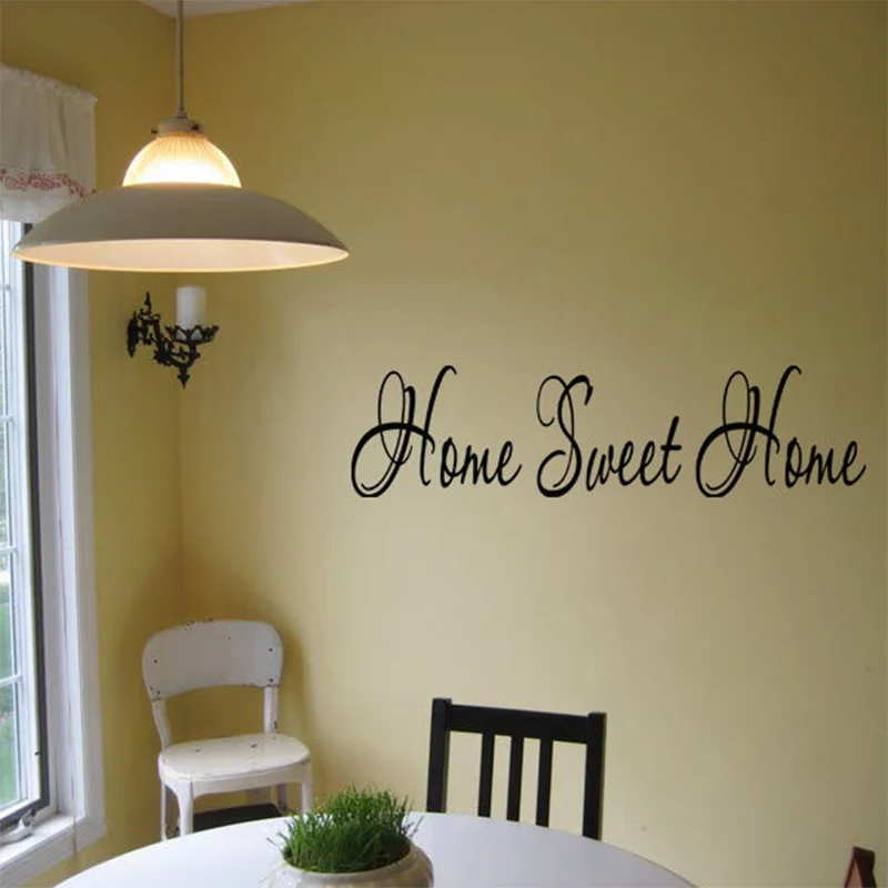 Домашние милые наклейки на стену с цитатой для дома, настенные виниловые наклейки съемные наклейки для гостиной, спальни, обои EA028