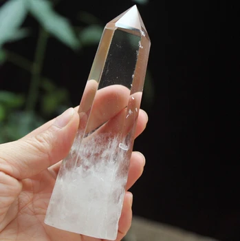 

ying A 422Clear Quartz CRYSTAL 6 sided Wand Natural Point Healing (0601)