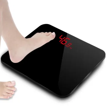 

Lose weight 180KG Bathroom Body Scales Accurate Smart Electronic Digital Weight Home Floor Health Toughened Glass LED Display