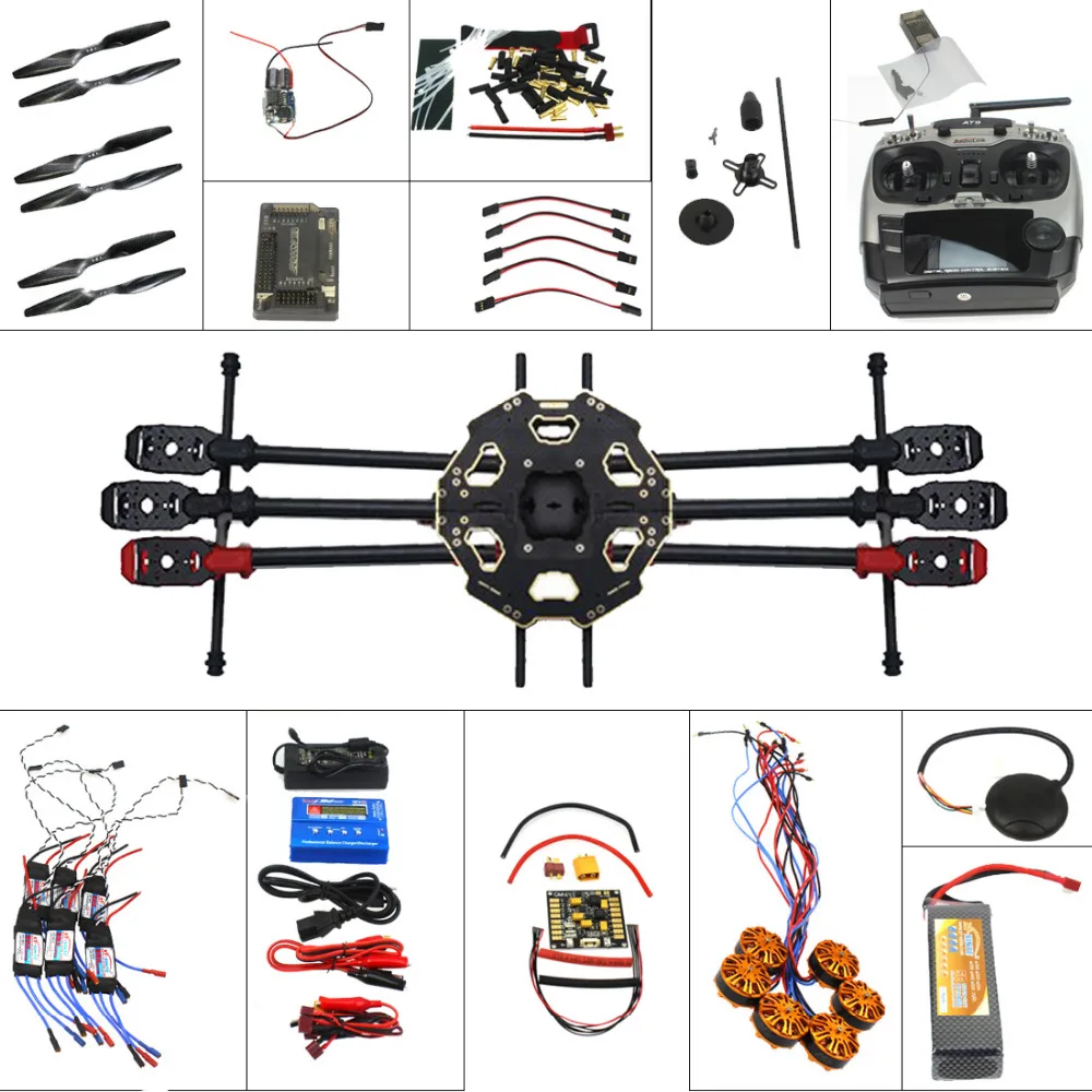 F07807 C Aircraft Kit Full Set Helicopter font b Drone b font 680PRO Frame 700KV Motor