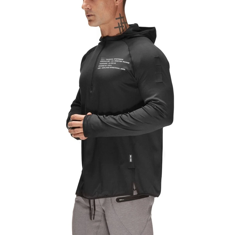 Hoodies Sweatshirts Casual Gyms Hooded jacket (2)