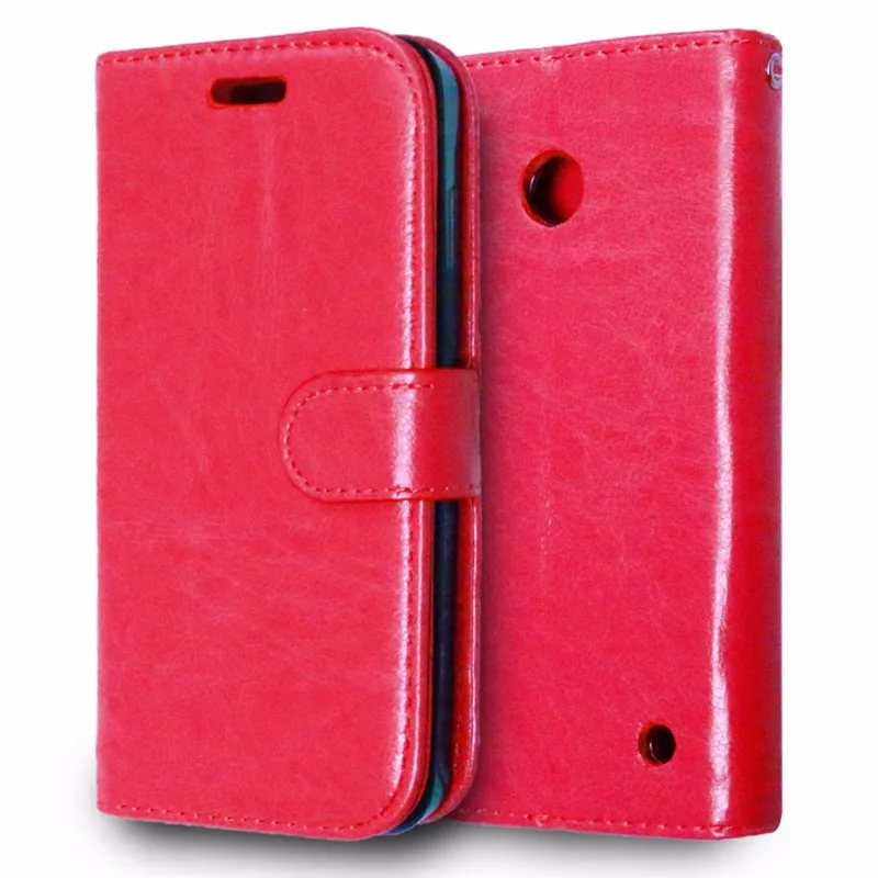 Luxury Wallet PU Leather Back Cover Case For Nokia Lumia 630 635 N630 N635 Case Flip Mobile Protective Phone Bag Skin With Gift (22)