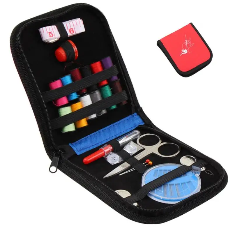 

23PCS/Set Multifunction Sewing Box Mini Travel Sewing Storage Kit Home Clothing Buttons Sewing Thread Stitches Needles Tools