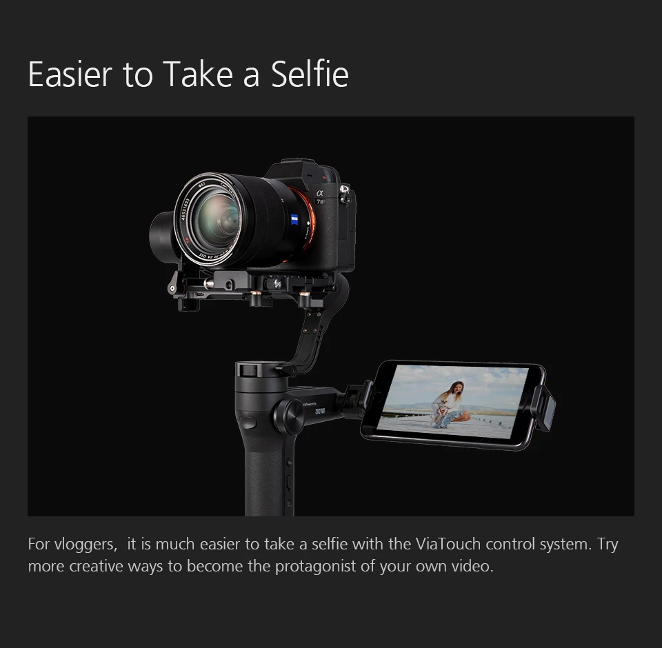ZHIYUN Weebill LAB 3-осевой ручной карданный стабилизатор для беззеркальной камеры sony A7R3 A7S2 A7M3 A6300 A6500 Lumix GH5 PK Crane 3