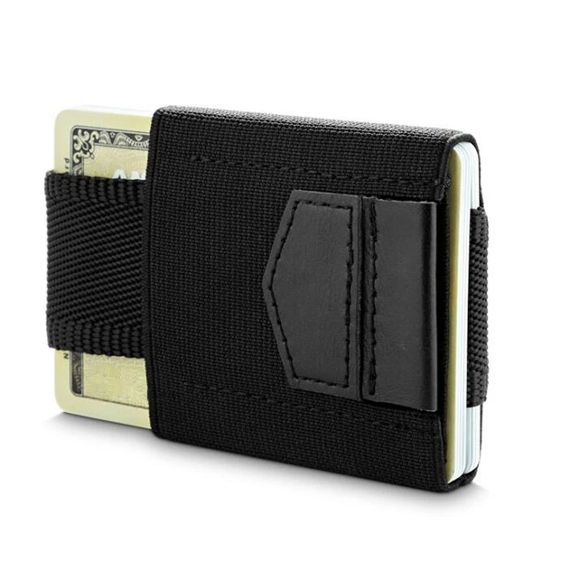 ミニマリストウォレット,ミニカードホルダー,伸縮性のある小さなクレジットカードホルダー,スリムな財布