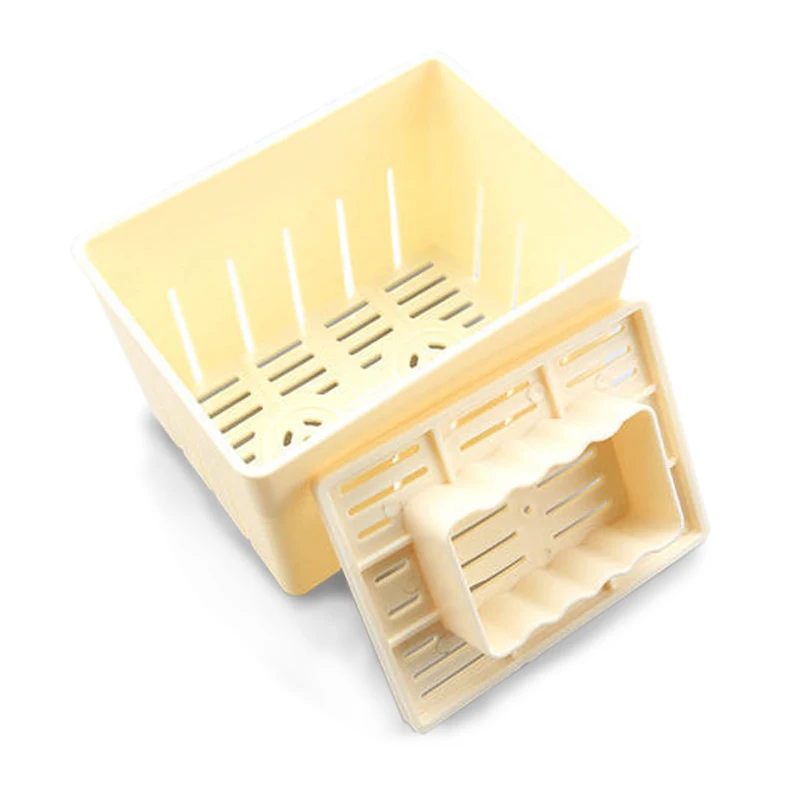 

UPORS Reusable Plastic Tofu Press Mold DIY Homemade Soybean Curd Making Tofu Mold Kit With Cheese Cloth Kitchen Cooking Tool Set