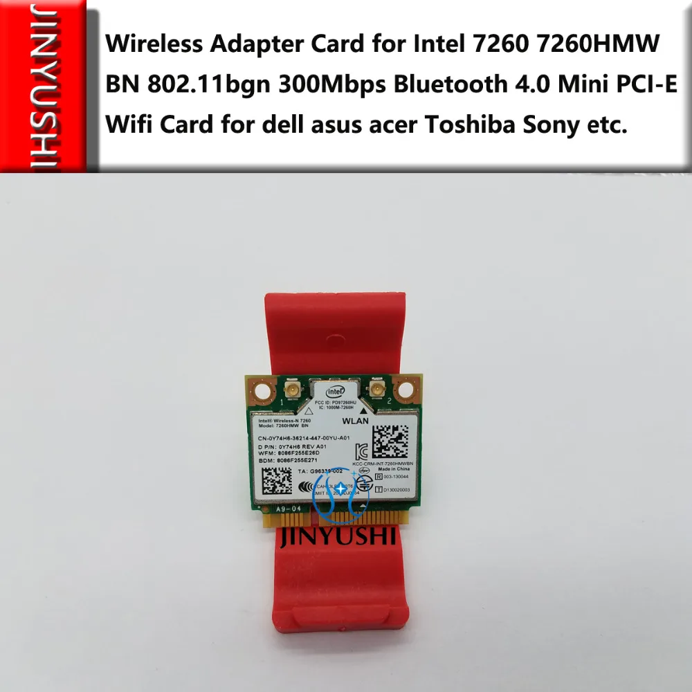 Merek baru wireless 802 11bgn kartu bersih untuk intel 7260 7260hmw bn