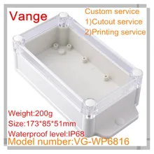 2 шт./лот профессиональная прессформа корпус распределительная коробка 173*85*51 мм абс пластиковые корпусы для устройств diy настенная IP68 водонепроницаемая Чехол