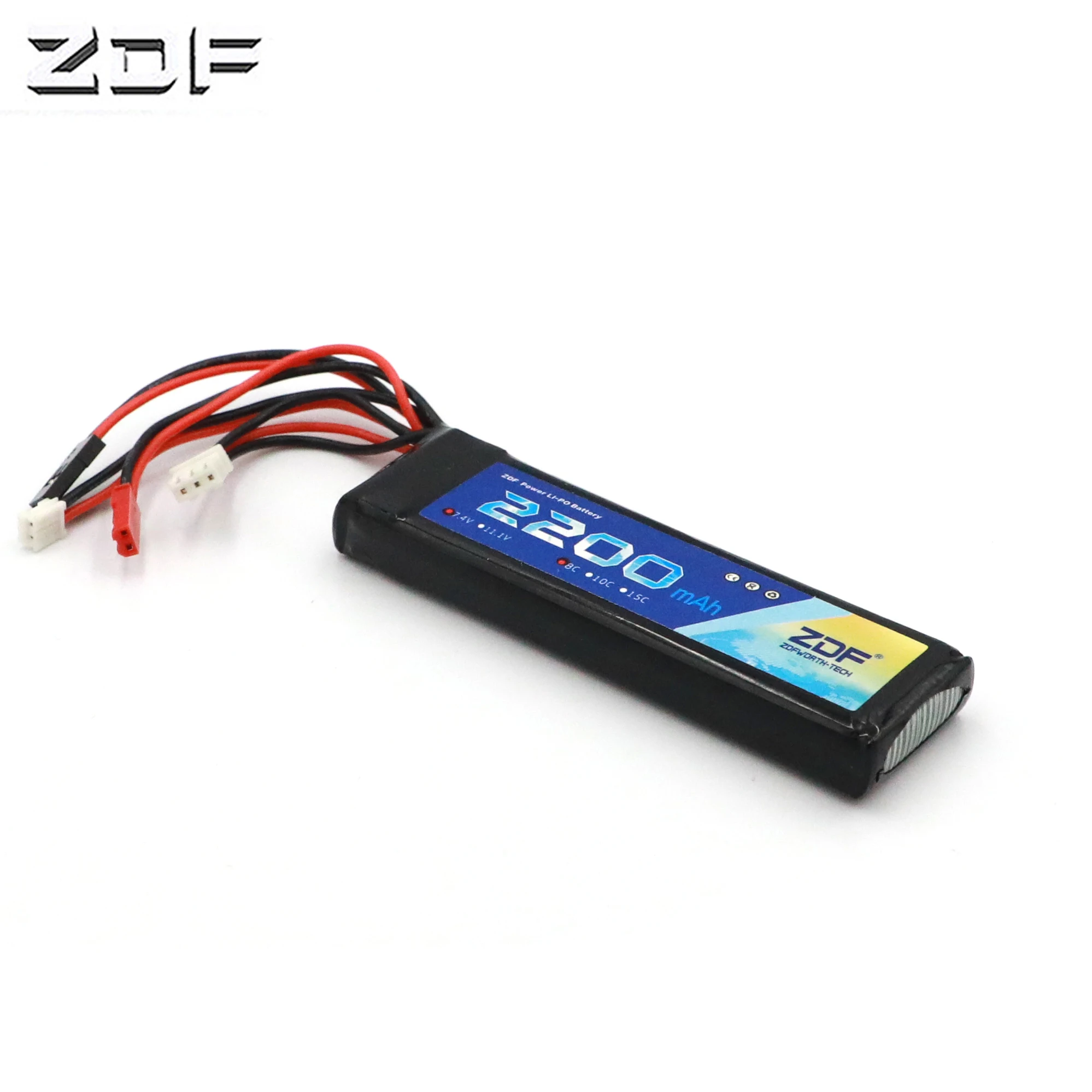 Литий-полимерный аккумулятор ZDF Power Lipo 7 4 в 2200 мАч 8C для Futaba T8FG 12FG передатчик
