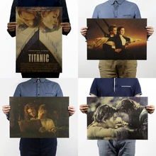 Титанические наборы/леонидо Ди Каприо/классический фильм/крафт-бумага/Бар плакат/Ретро плакат/декоративная живопись 51x35,5 см