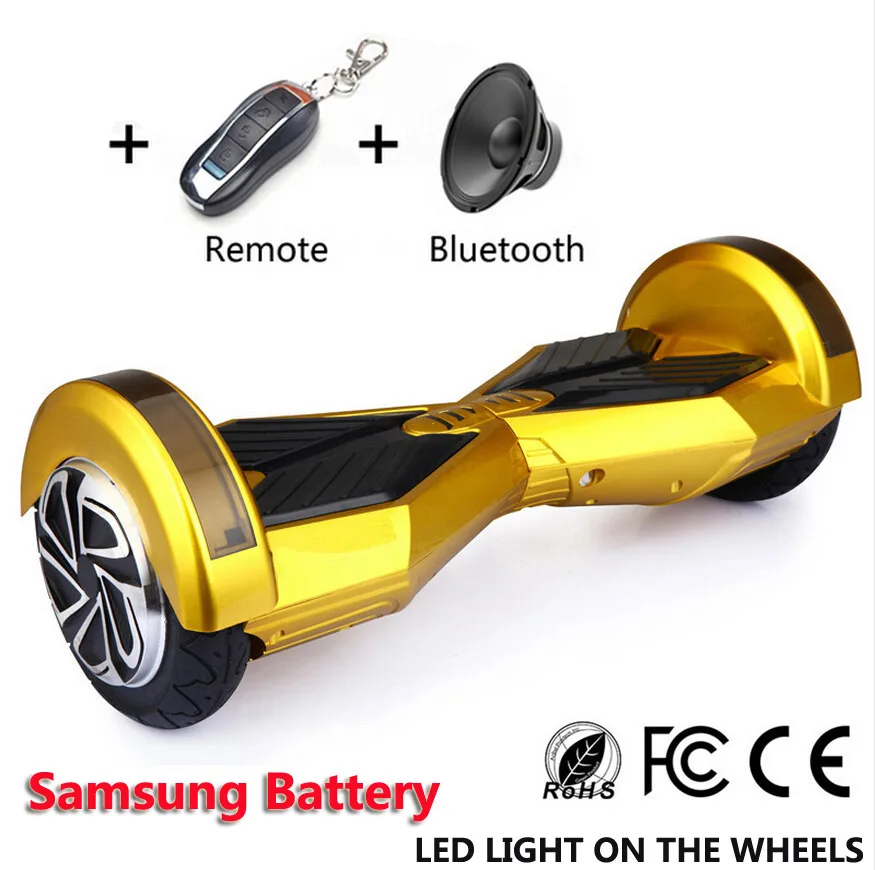 No Tax Intelligent samsung battery Self Balancing Scooter 8 & 7 inch Smart Electric Scooter skateboard self balance Hoverboard