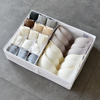 

Underwear Storage Boxes Foldable Divider Drawer Drawer With Lid Oxford Cloth Socks Panties Bras Organizer Ties Clothing Storage