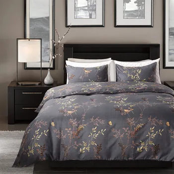 

Hot Sell Reactive Scenic Tree Birds Printed Polyester Duvet Cover Set US Twin Queen King Size Duvet Cover Pillowcase Bedding Set