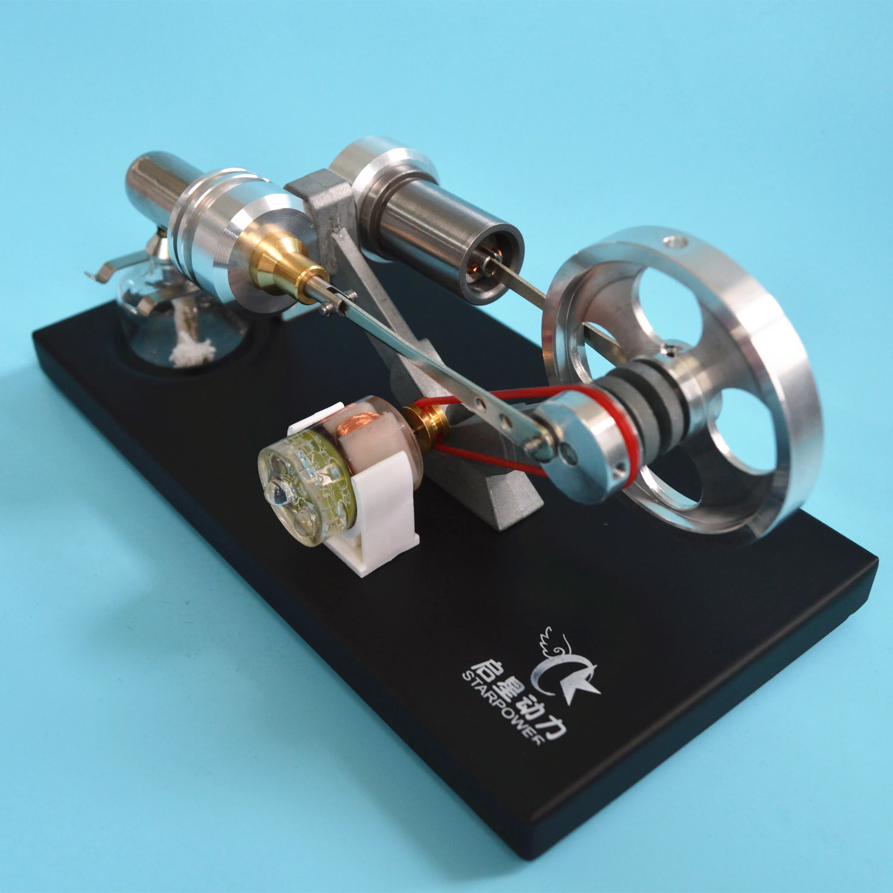 Stirling Engine Generator Model with LED Scientific Experiment Model Toys