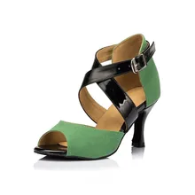HXYOO Women Dance Shoes for Latin Ballroom Salsa GM036