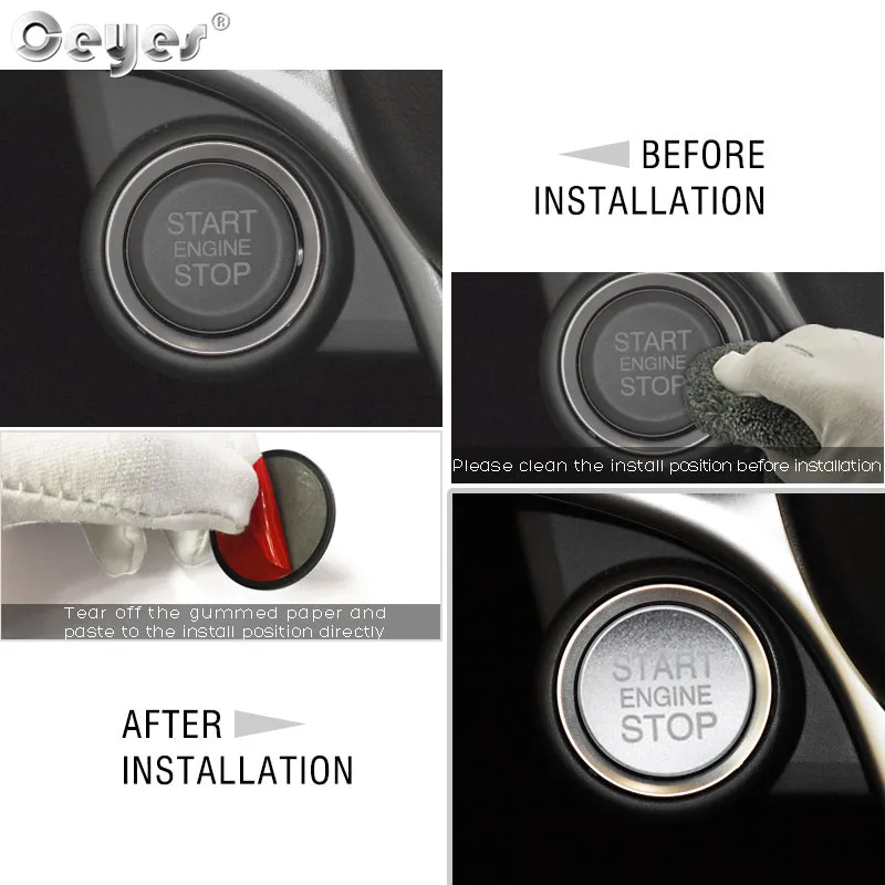 Car Start Engine Button Key Ring for ALFA ROMEO (8)