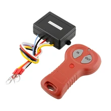 Drahtloser Elektrowinde 12 V 50ft Fernbedienung System Schalter Für Fahrzeug Auto Lkw ATV SUV Schwarz + Rot Auto zubehör