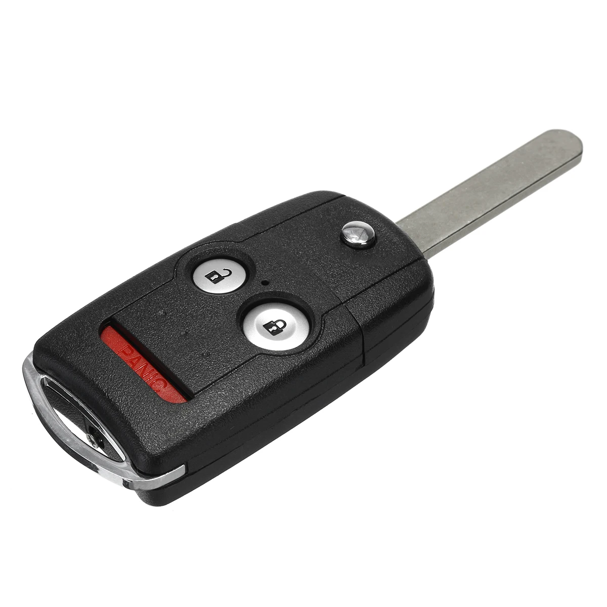 

For Acura for Honda 3 Buttons Car Remote Flip Car Key Fob Shell Case With w/ Uncut Blade
