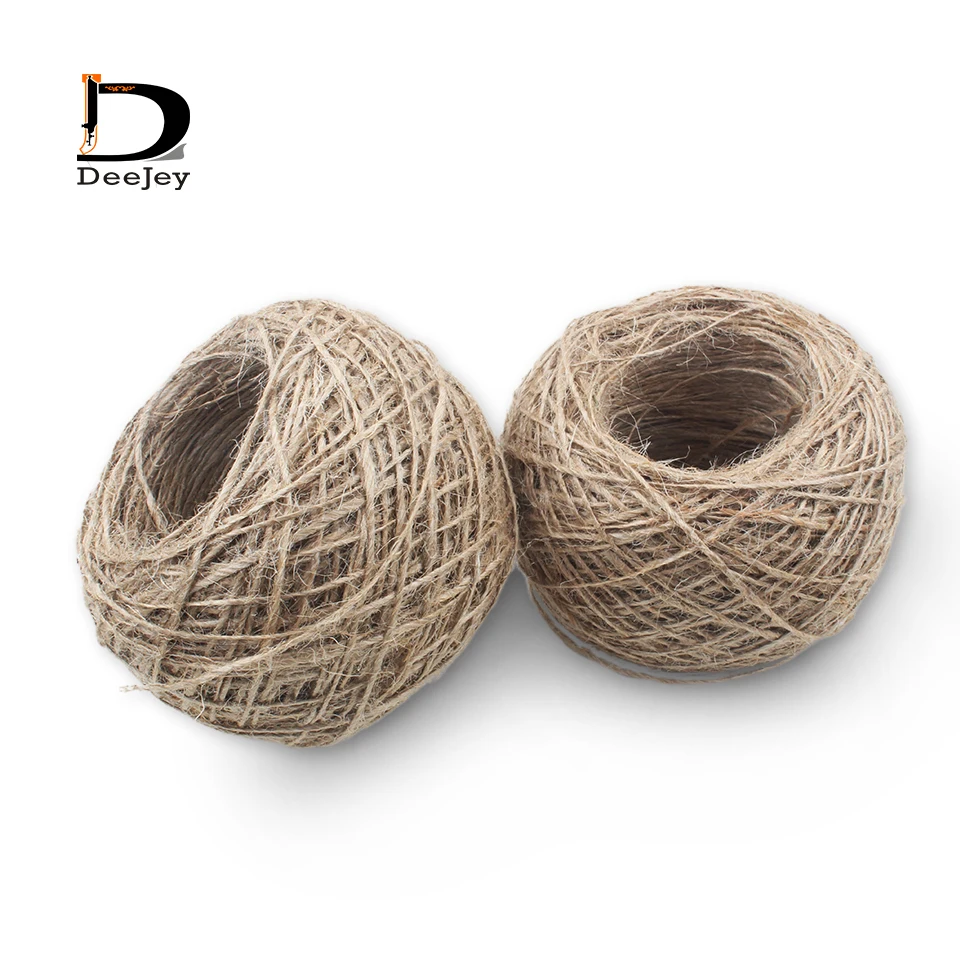 

Natural Hemp Rope DIY Tag Label Hang Rope Wedding Home Accessories Decorative Jute hemp cords String Cord 100 meters roll lot