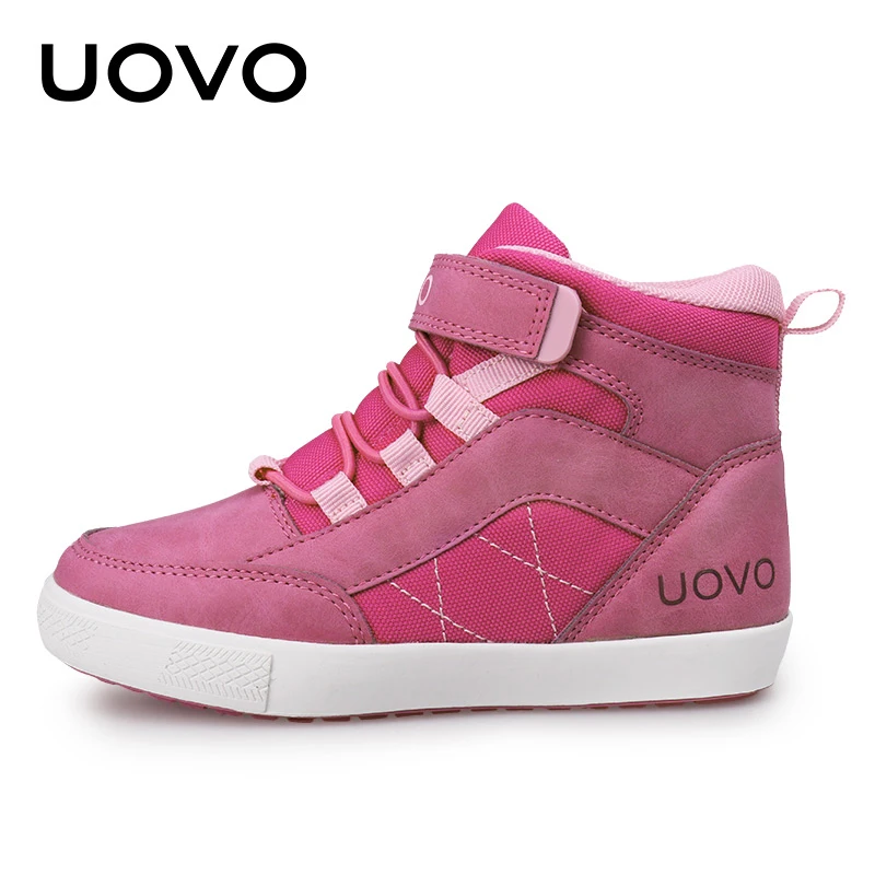 Vente UOVO 2017 Nouvelle Arrivée Automne Hiver Chaussures de Marche De Mode Filles Occasionnels Chaussures Enfants Chaud Comforable Sneaker Eur28 # 37 #