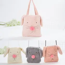 Детский плюшевый милый мультяшный кошелек с животными, маленькая плюшевая сумка, детский мини-плюшевый Кошелек для девочек, сумка для