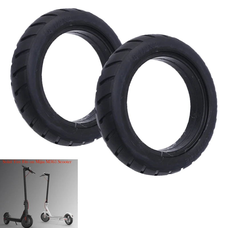 Image 2 Pcs Xiaomi Mijia M365 Electric Scooter Tire Vacuum Solid Tyre For Eletric Skateboard Skate Avoid Pneumatic Tyre Anti thorn