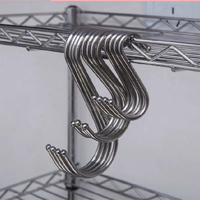 Large metal stainless steel kitchen supermarket "S" hooks "S GouGua