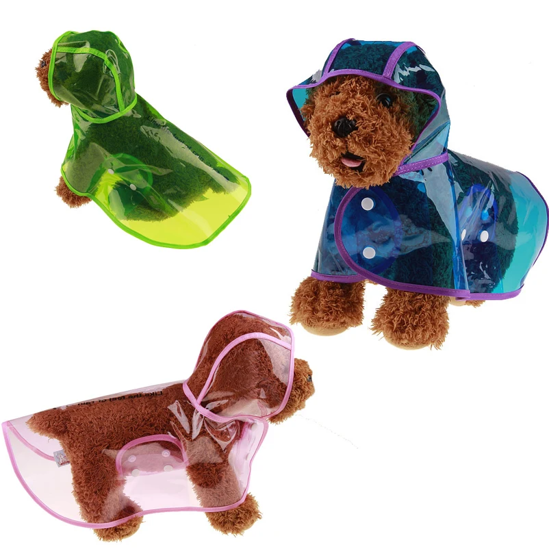 Водонепроницаемая собачья куртка-дождевик одежда для дождливой погоды с капюшоном Светоотражающая одежда