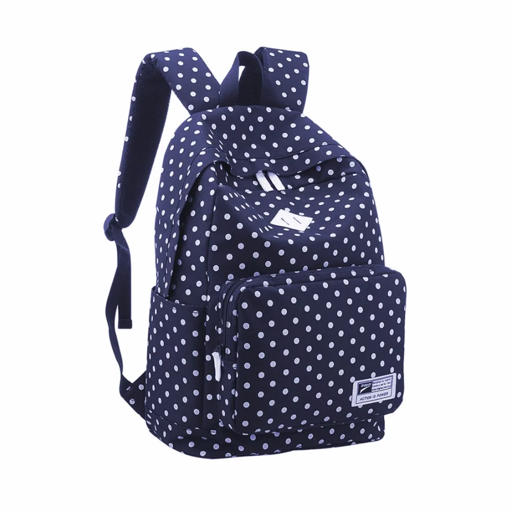mochila azul marino mujer